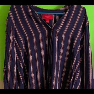Women’s Jennifer Lopez Striped Work Blouse